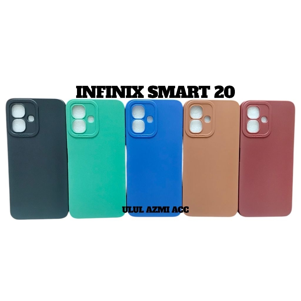 CASE INFINIX SMART 20 SOFTCASE MACARON PRO KAMERA