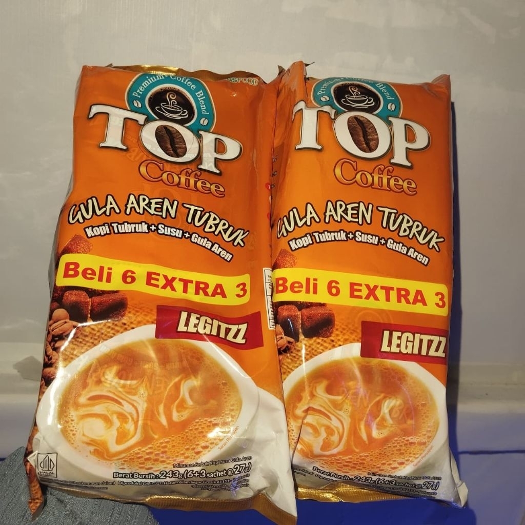 Kopi Susu Gula Aren Tubruk 3in1 6+3 Sachet - Perpaduan Kopi, Susu, dan Gula Aren