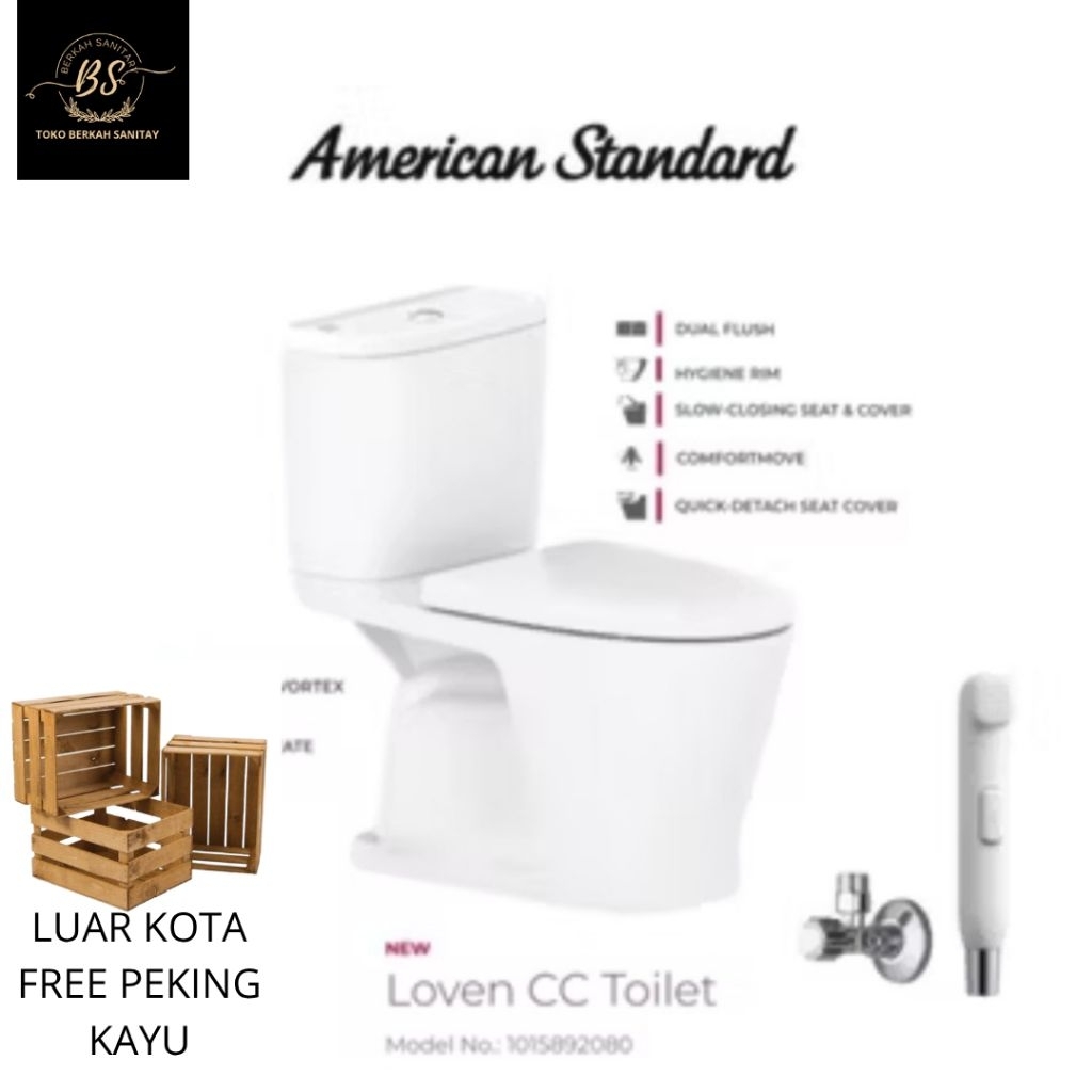 CLOSET DUDUK AMERICAN STANDAR LOVEN DUALFLASH