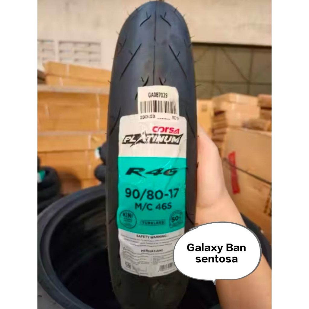 Ban Luar Corsa R46 90/80-17 R46 Tubeless R46 Ring 17