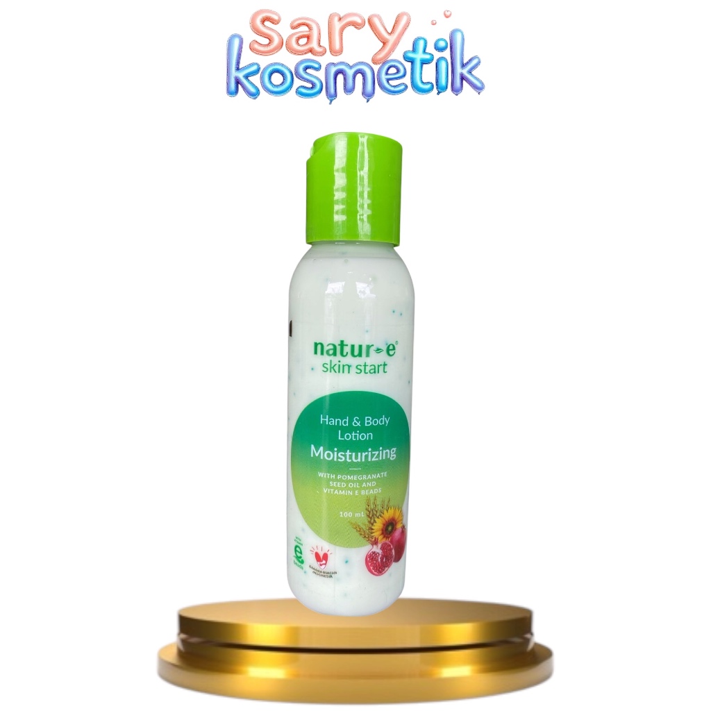 cc,ux_ NATUR E skin start hand & body lotion moisturizing 100 ml - natur-e lotion hijau