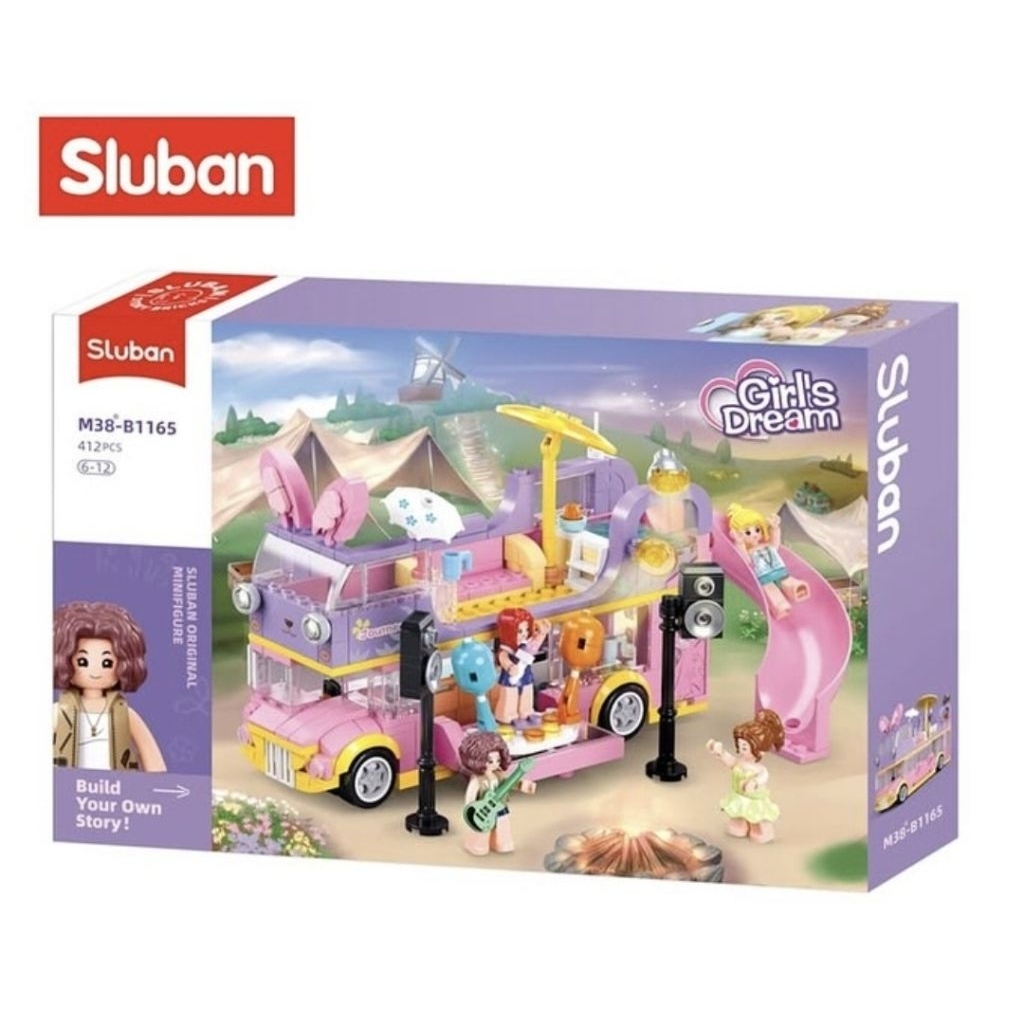 Mainan Anak Sluban Girl Dream Music RV M38-B1165 Blok bangunan (building bricks)