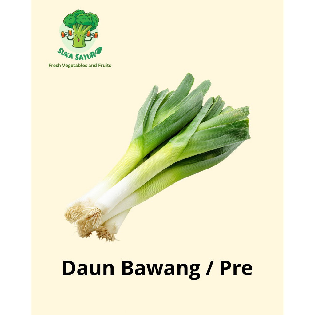Daun bawang/pre, sledri, daun bawang merah/daun brambang