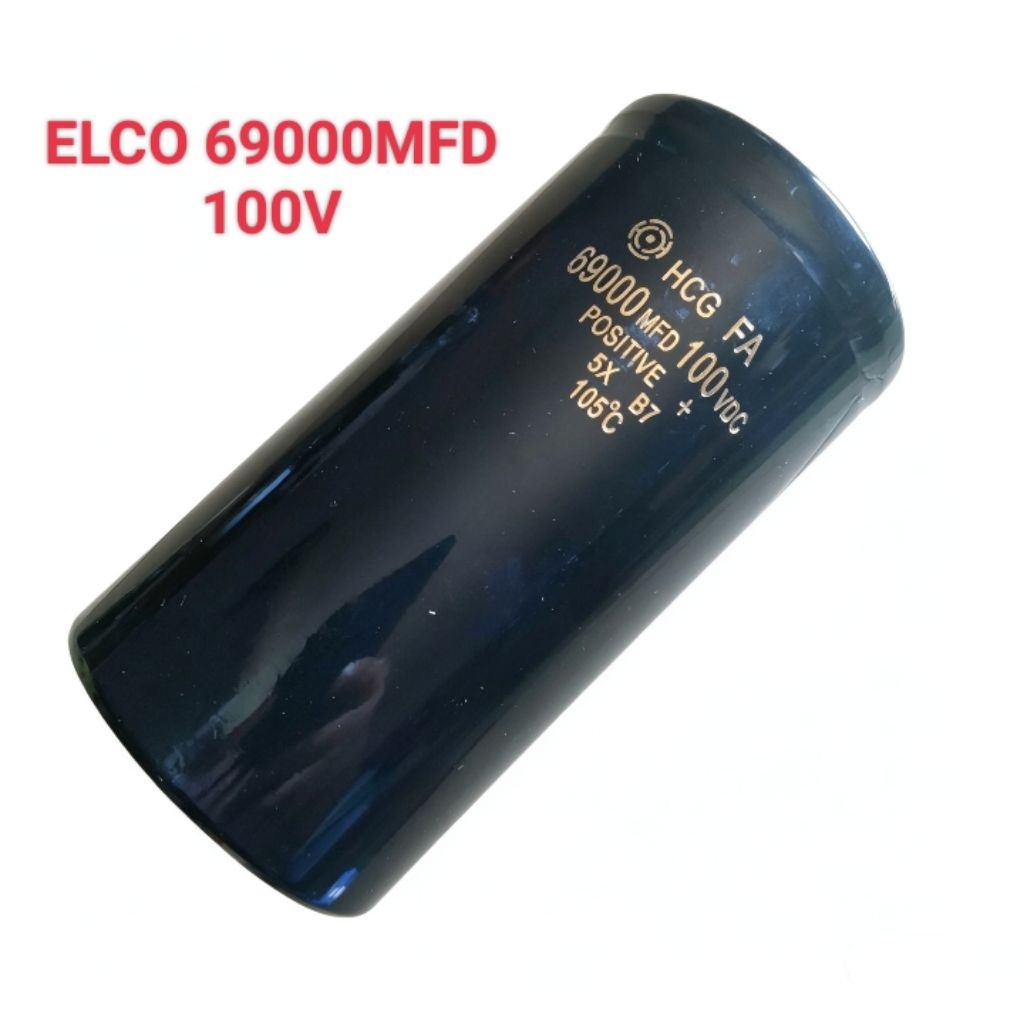 HCG KAPASITOR 69000UF 100VOLT ELCO 69000 UF 100 V ELKO 69000 MIKRO 100 VOLT KUALITAS BAGUS