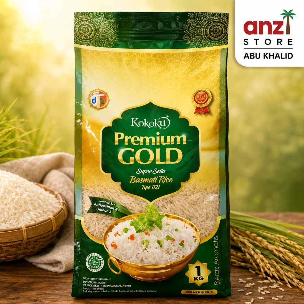 Beras Basmati Kokoku Premium Gold 1kg