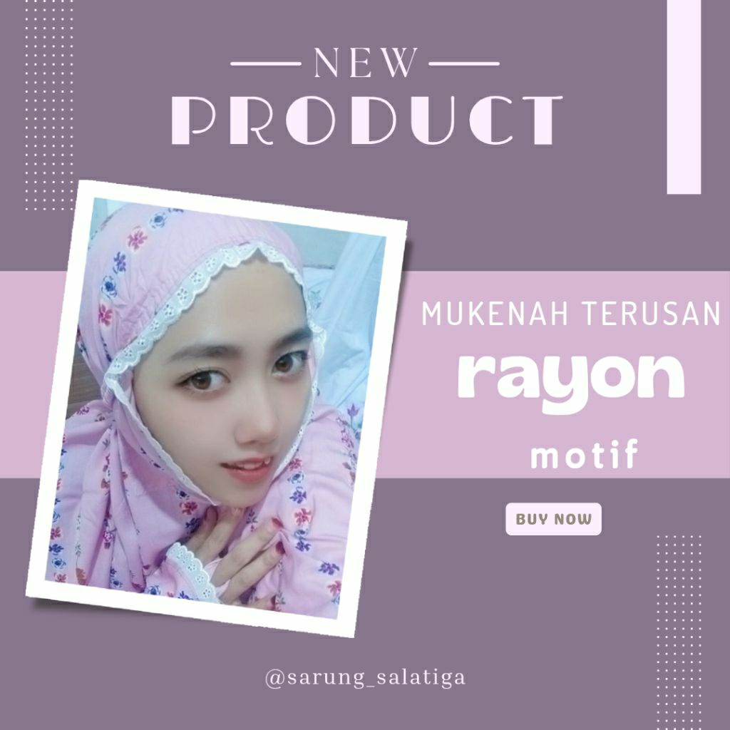 Mukenah Terusan Rayon