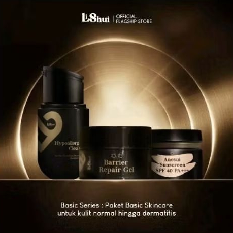 LISHUI PAKET BASIC SKINCARE_Memperbaiki skin barrier rusak dermatitis perioral