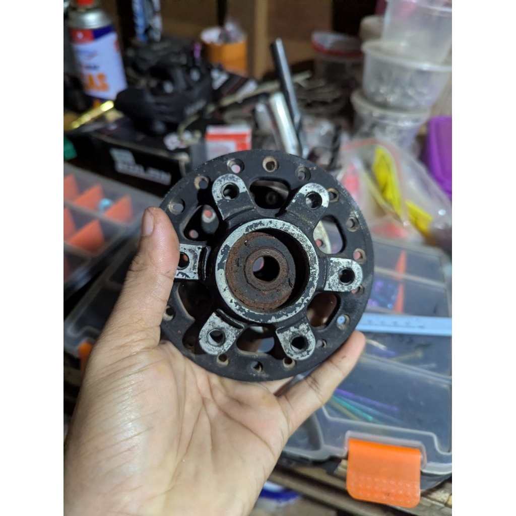 tromol depan tiger revo bubut original velg