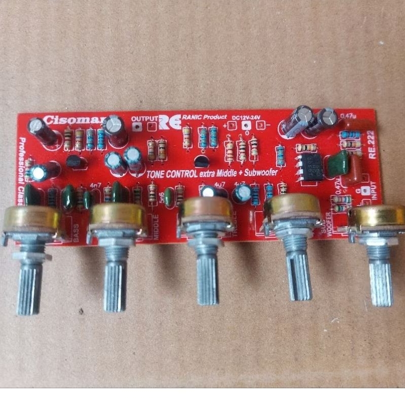 Kit tone control mono midle plus subwoofer cisomang ( 212 )