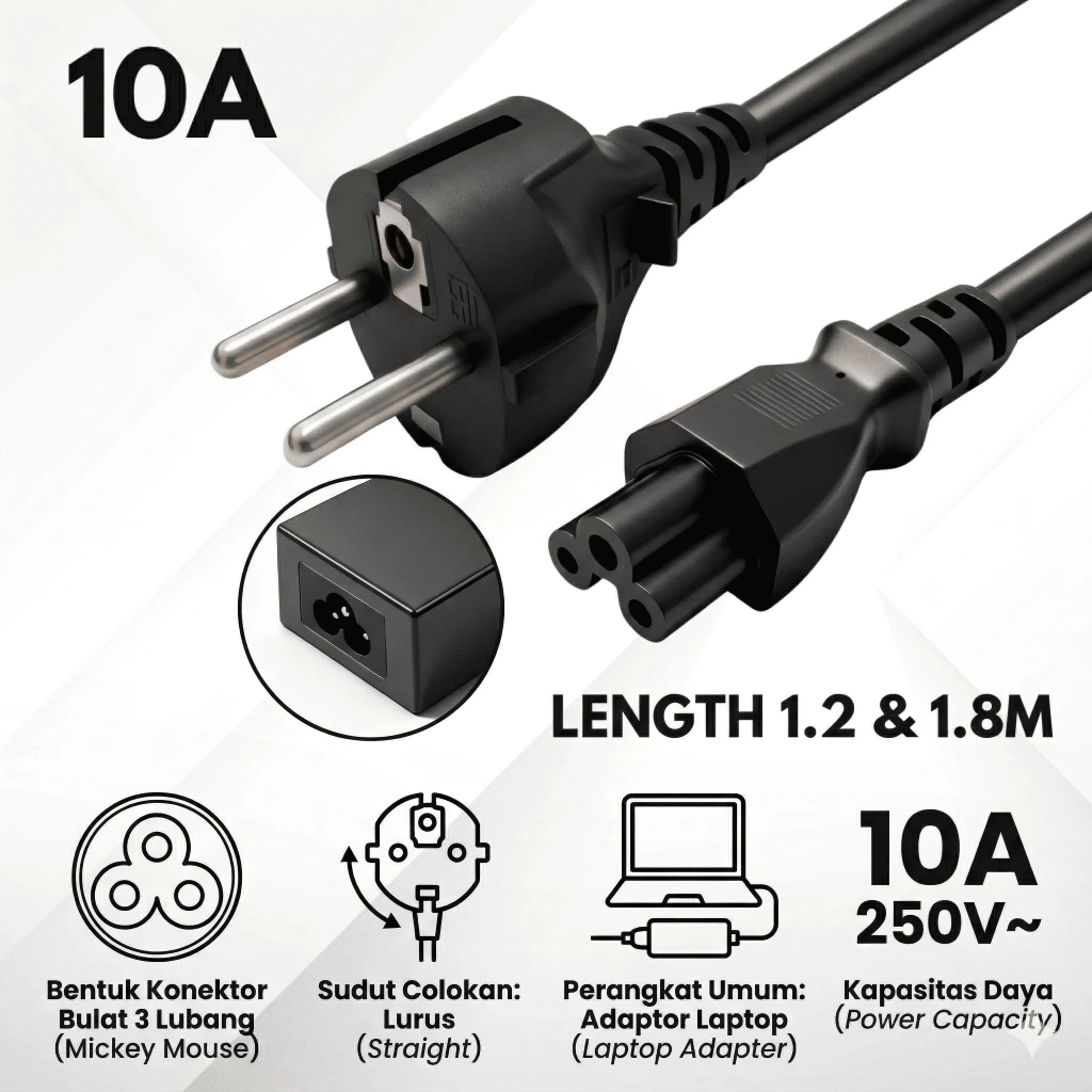 Kabel power laptop / kabel adaptor laptop original