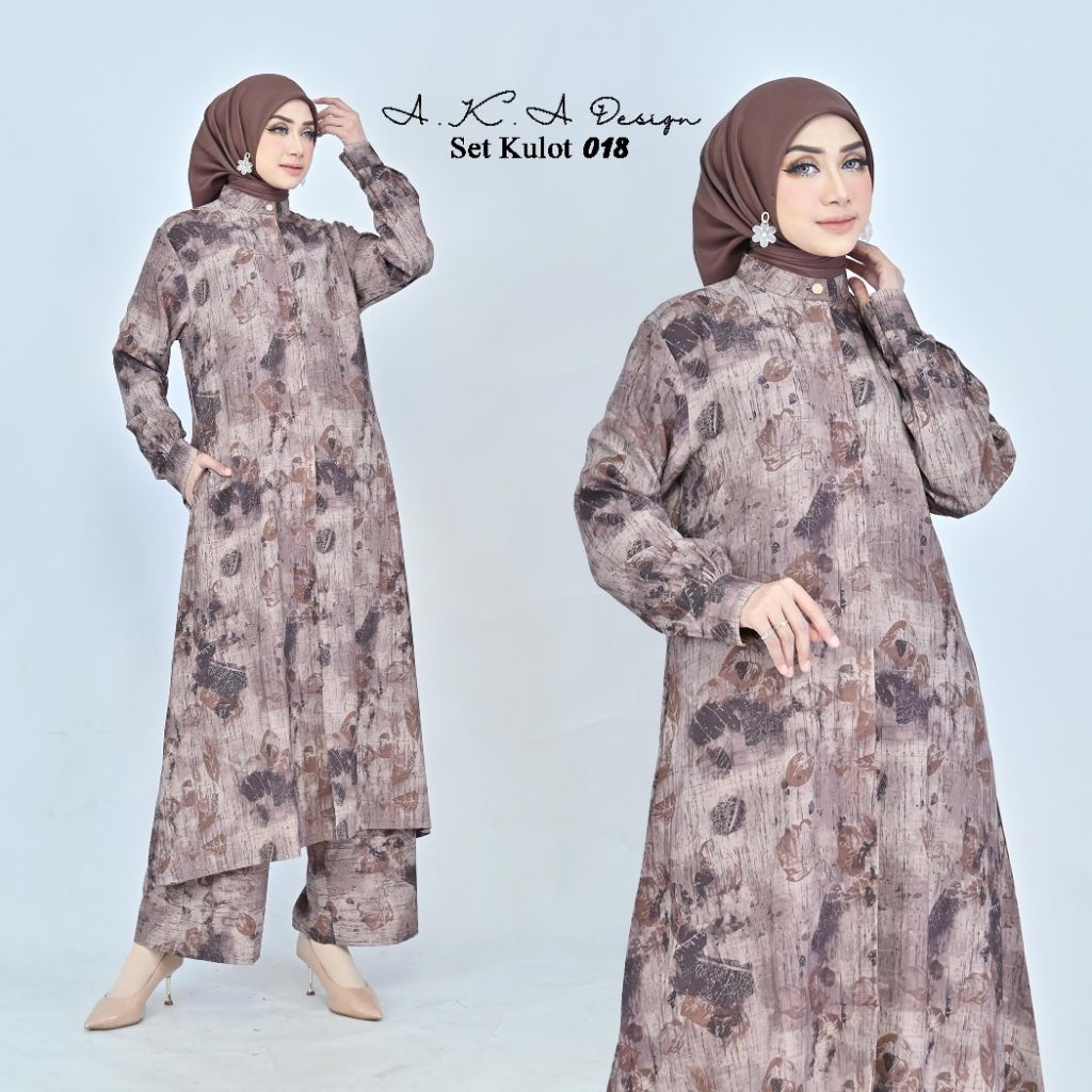 abaya kulot motif terbaru by aka design