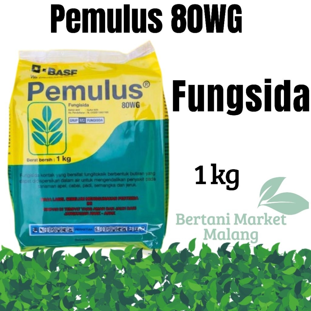 Fungisida Pemulus 80 WG 1 Kg - Kontrol Jamur & Tungau, Fungistatik, Bahan Aktif Belerang