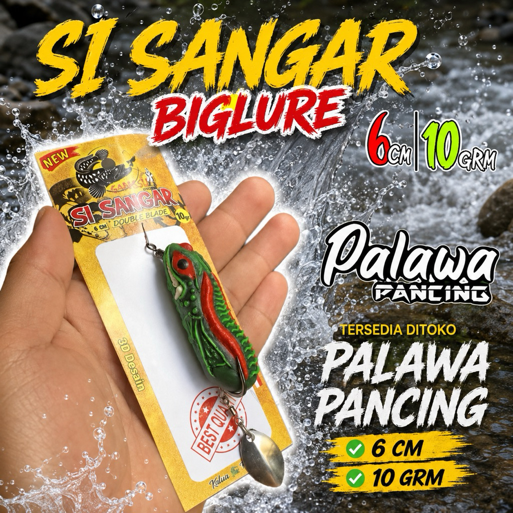 Softfrog  Si sangar Uk Besar 6cm Lure Toman & Gabus Besar