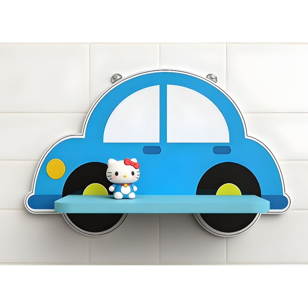 Rak dinding mobil / Rak dinding kamar anak laki-laki