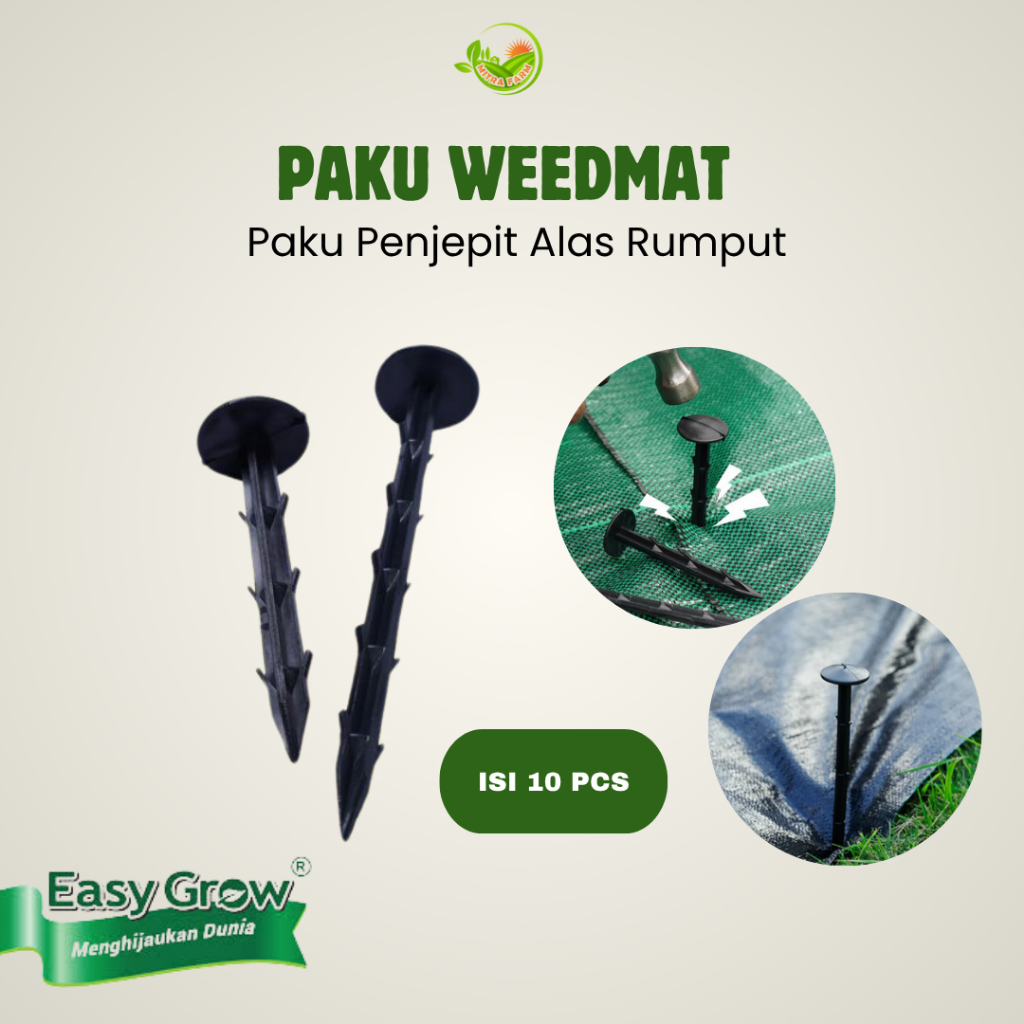 Paku Weedmat Easygrow isi 10 pcs - Pasak Weedmat - Penjepit Weedmat