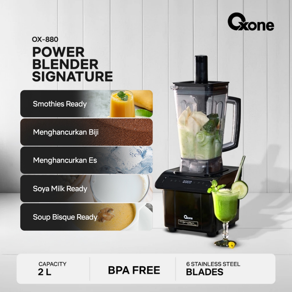 Oxone OX880 Blender Listrik Power Blender 6 Mata Pisau  BPA Free