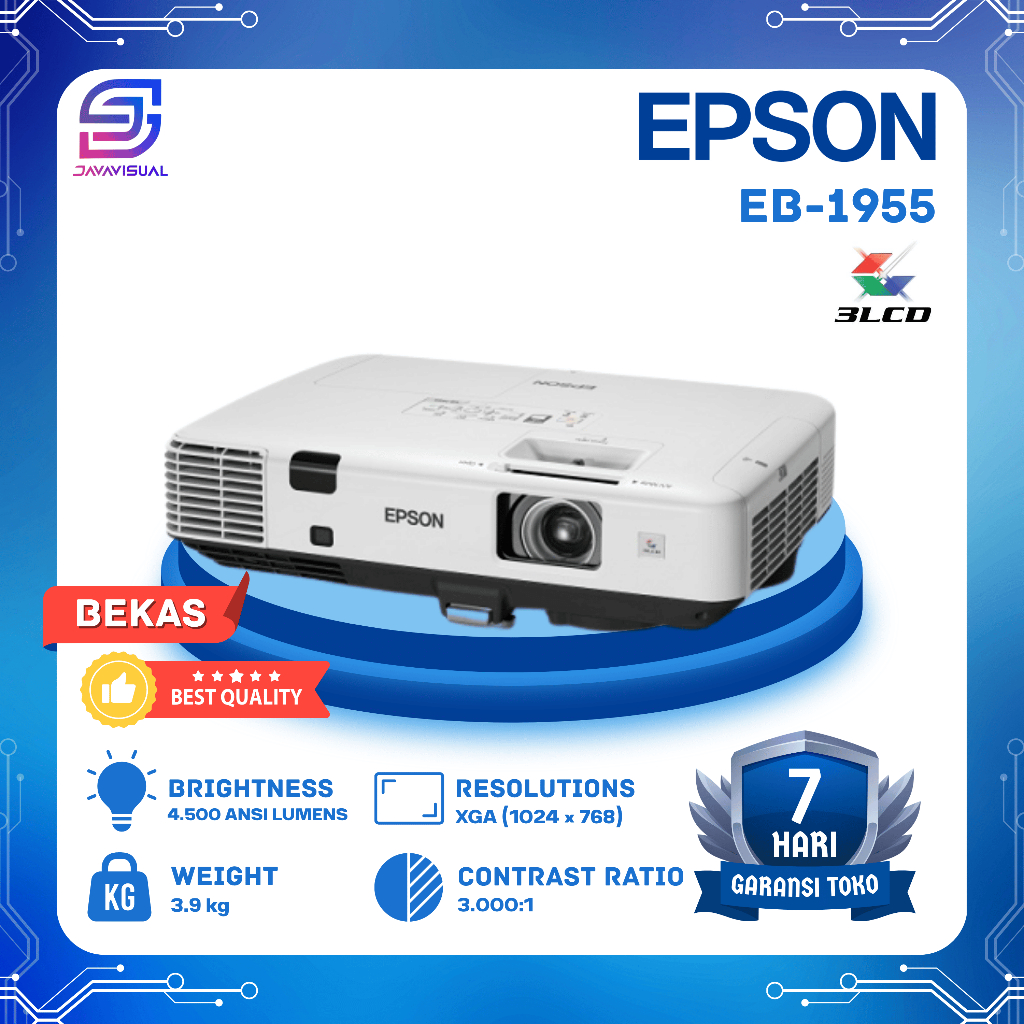 [JaVis] Proyektor Epson EB-1955 XGA LCD Projector 4500 HDMI 2nd Bekas