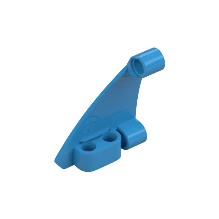 Lego Dark Azure Part 80278 Technic, Panel Curved #63 5 x 4 Tapered Left