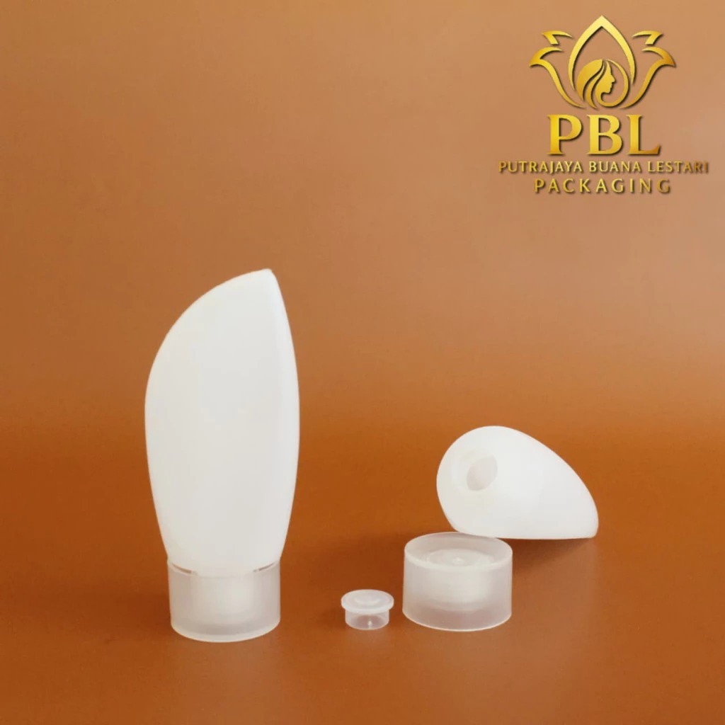 Botol Tube Daun 30ml HDPE Natural / Botol Shampoo Hotel 30ml/Botol Tube Daun 30ml HDPE Natural