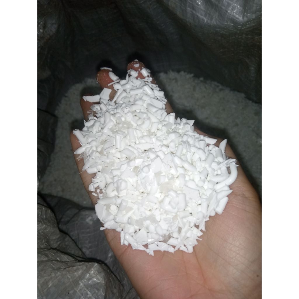 Biji Plastik PP Putih Susu Polypropylene Recycle per 1 KG
