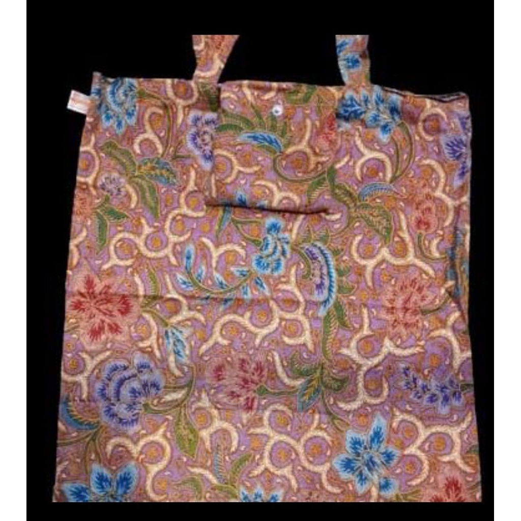 Tas lipat batik+ Taslipat belanja batik - Souvenir tas lipat batik tas lipat batik warna dan motif c