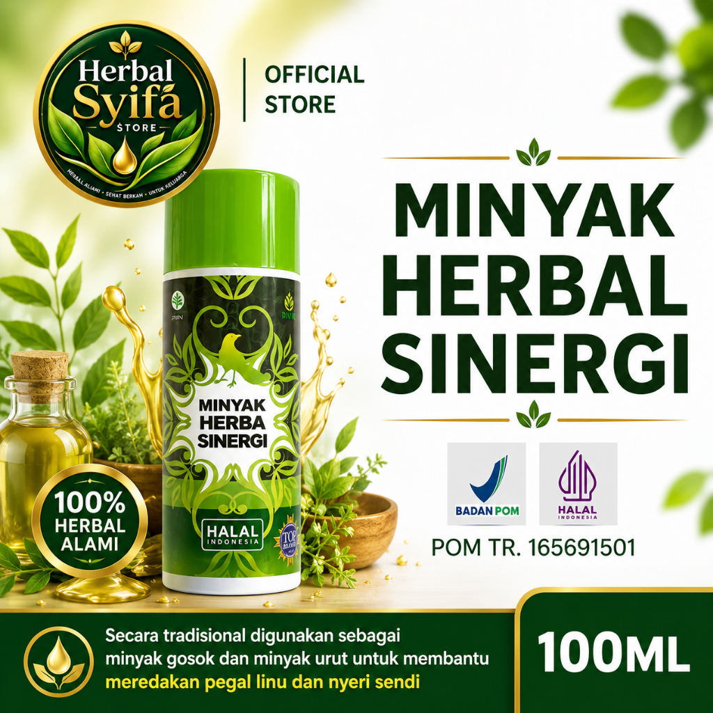 Minyak But But Minyak Herba Sinergi HNI HPAI 100ML Minyak Produk Original Asli
