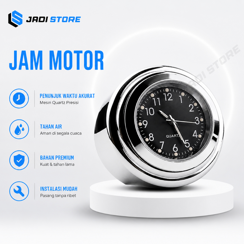Jam Motor Jam Stang Motor Jam Setang Motor Jam Setir Motor Jam Handlebar Sepeda Motor Jam Stang Moto
