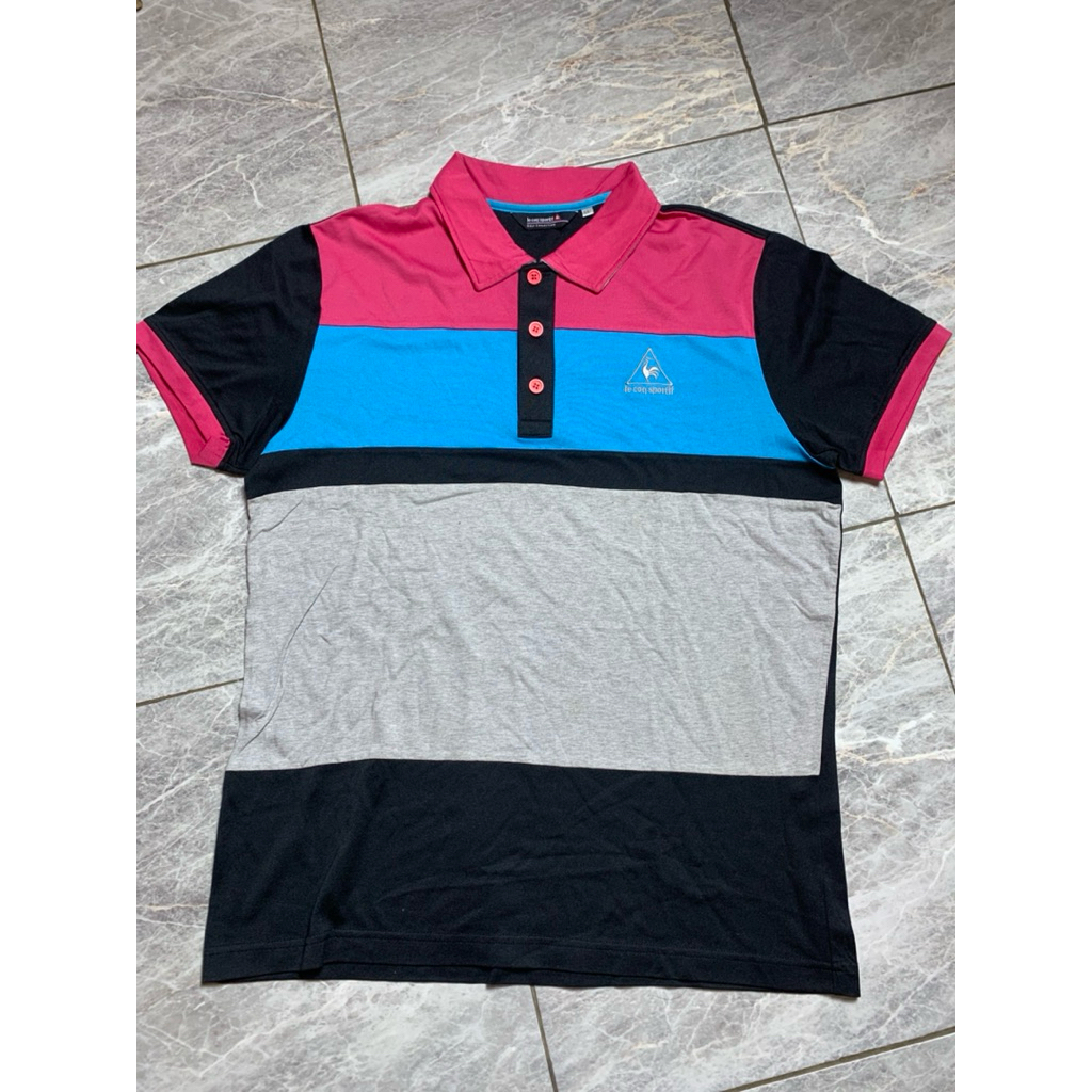 Kaos kerah Le Coq sportif
