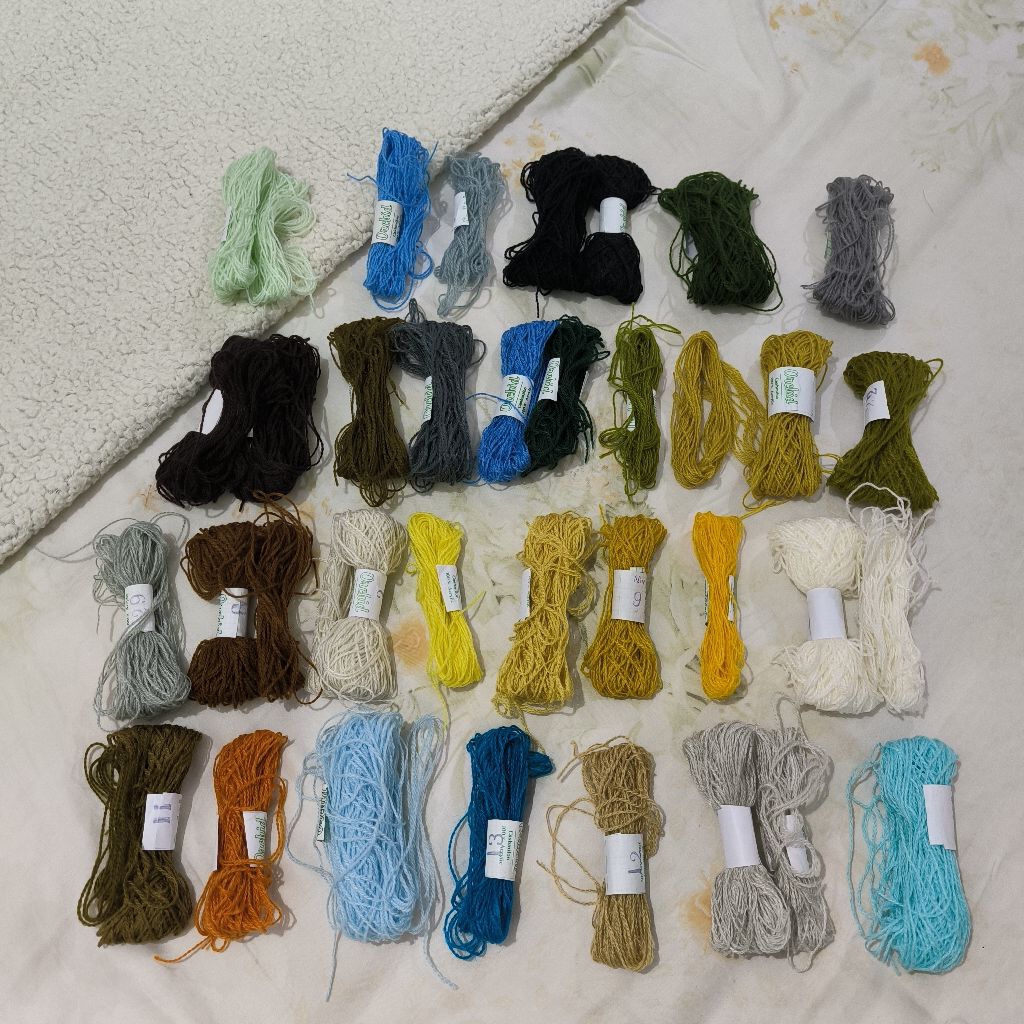 Set 29 Warna Benang Sulam Kristik Sulaman Cruissteek Kain Strimin