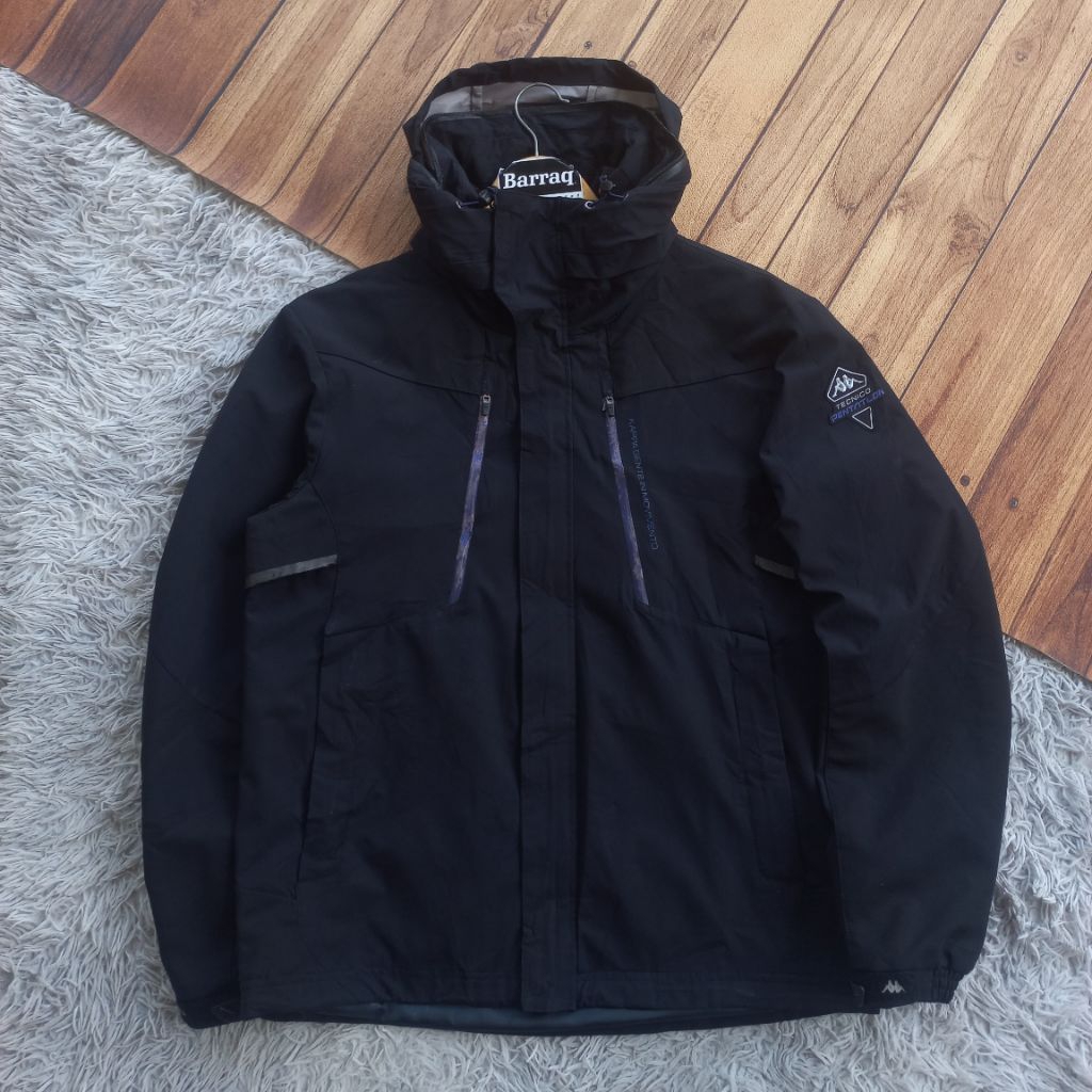 Jaket Outdoor Kappa Italy 3 Layer Waterproof NOT gorpcore goretex blocktech running sports lightweig