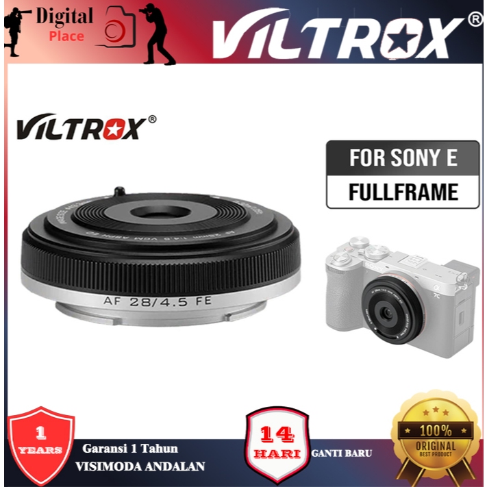 VILTROX 28mm f4.5 Pancake Lens for Fujifilm X Mount Lensa Kamera Garansi Resmi