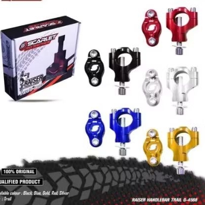 SCARLET RAISER STANG SCARLET TRAIL CNC/PENINGGI STANG TRAIL SCARLET FULL CNC/RAISER STANG TRAIL FULL