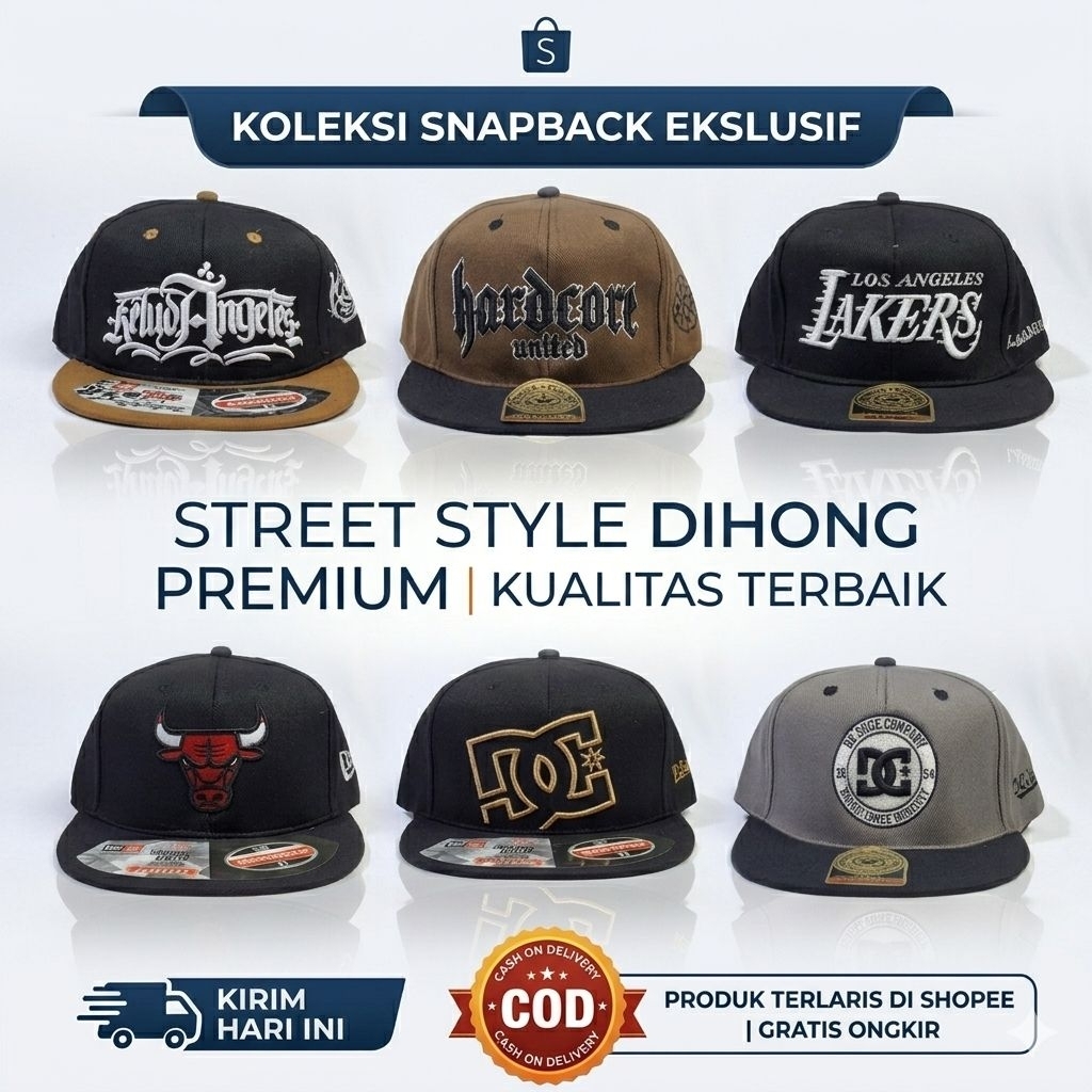 Topi snapback topi hiphop bordir topi snapback bordir