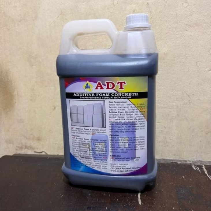 Cairan Pengeras Bata Ringan | Cairan Foam Concrete ADT | Kemasan 5 Liter