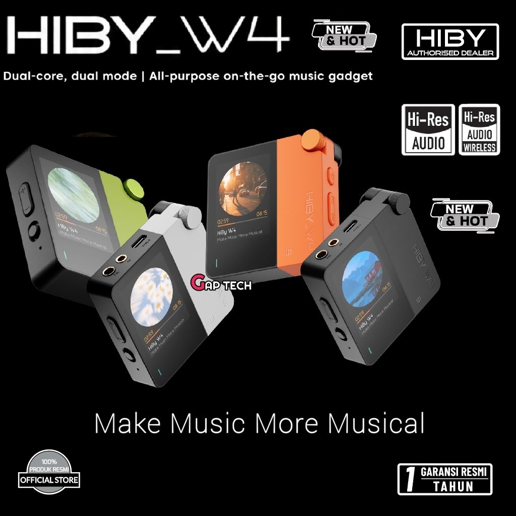 HiBy W4 / W 4 Portable Hi-Fi DAC Headphone Amplifier / DAC Amp Original