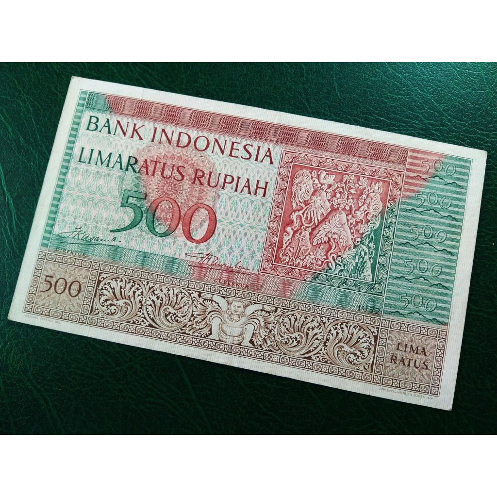 Uang Kuno 500 Rupiah Budaya Th.1952