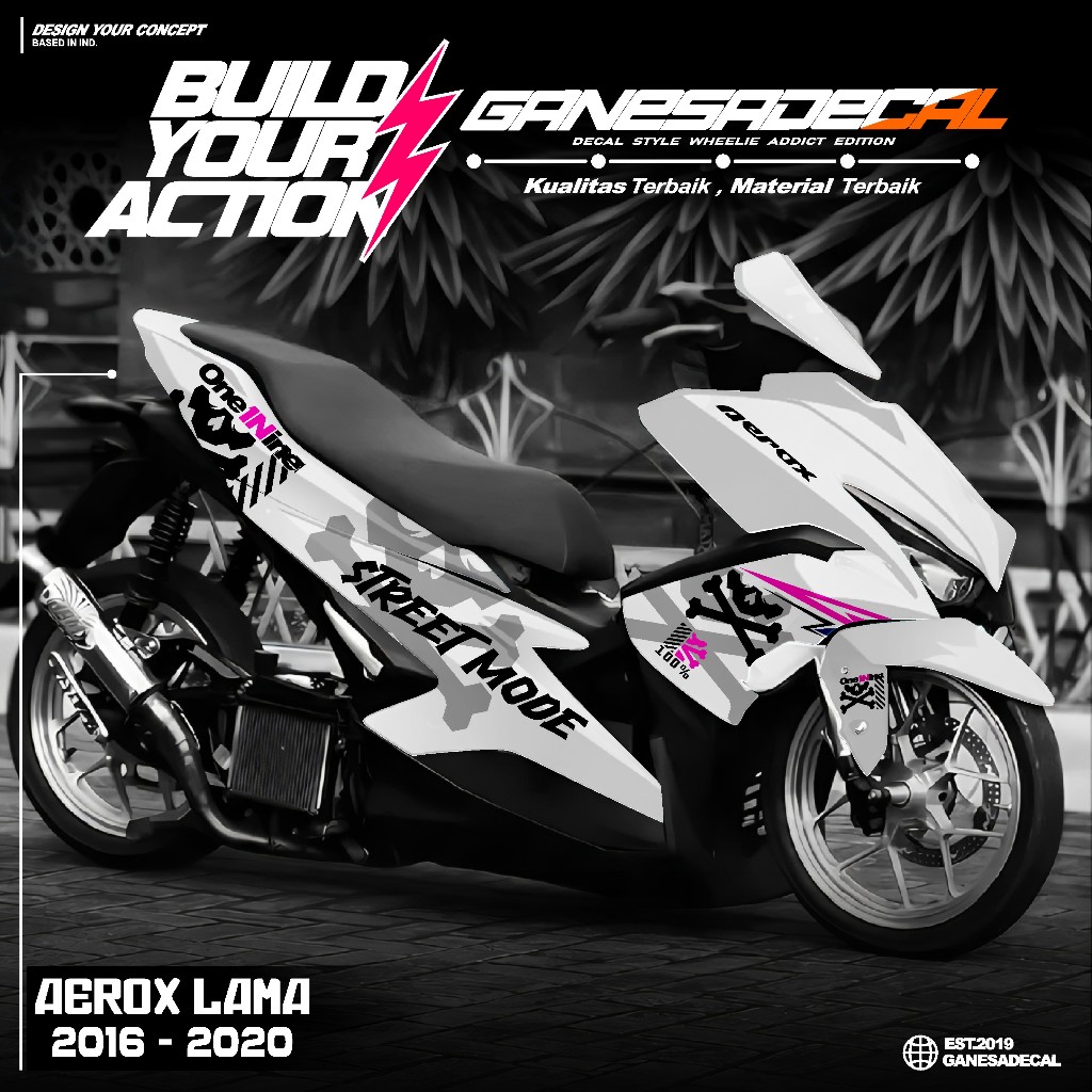 Decal Aerox Old 155 Sticker Decal Full Body 2016 2017 2018 2019 2020 Stiker Decal Aerox Old A26.7