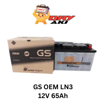 Aki Mobil GS LN3 65Ah – Aki Kering MF PRODUK ORIGINAL 100%
