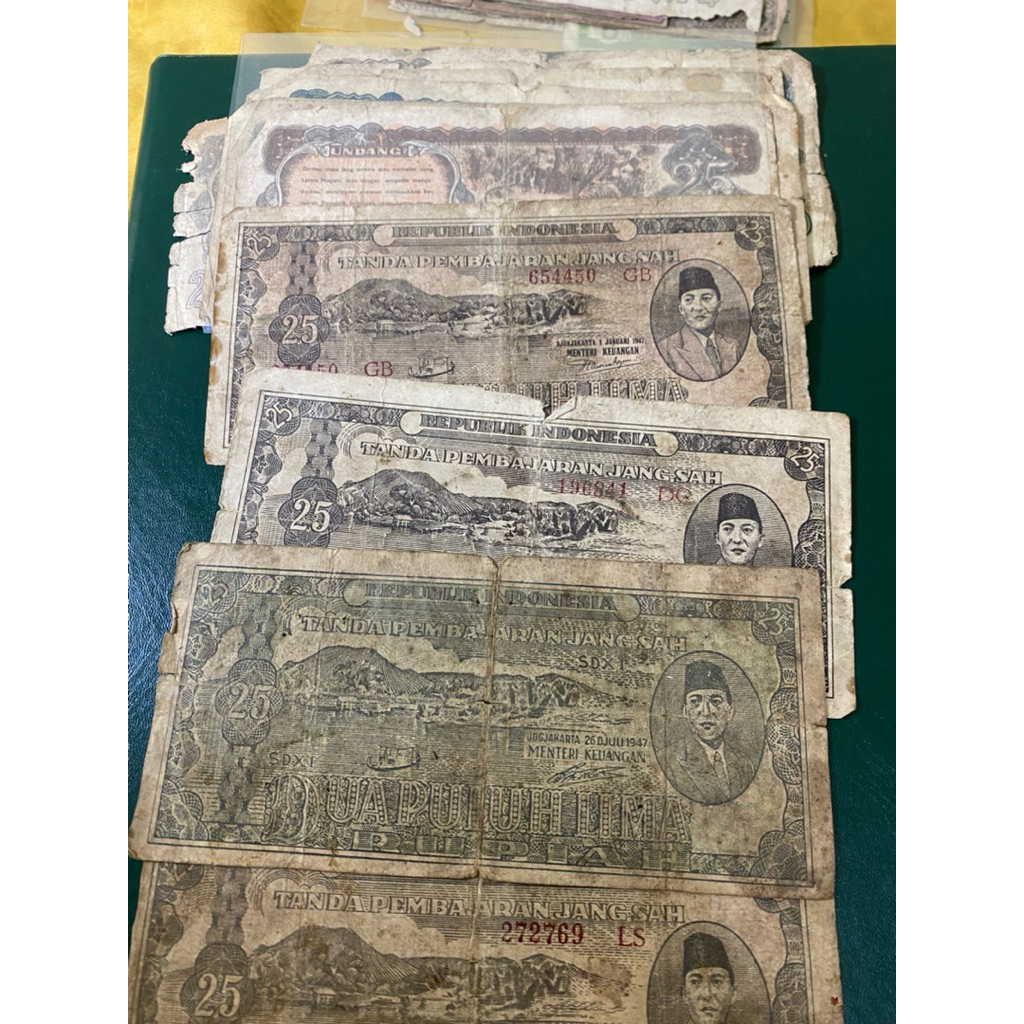 Uang Kuno 25 Rupiah Soekarno Ori Murah