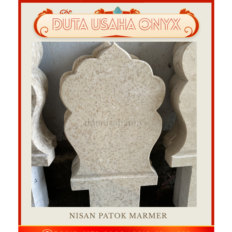 Nisan Makam Batu Marmer Tulungagung | Model Patok Premium