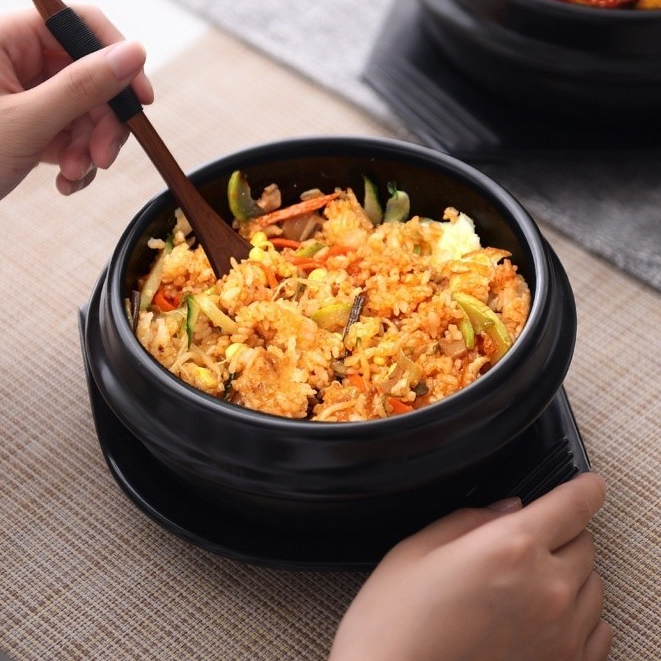 {NO.1} Mangkok Keramik Korean Hotpot Mangkok Sup Dolsot Bibimbap Alas Ttukbaegi KB