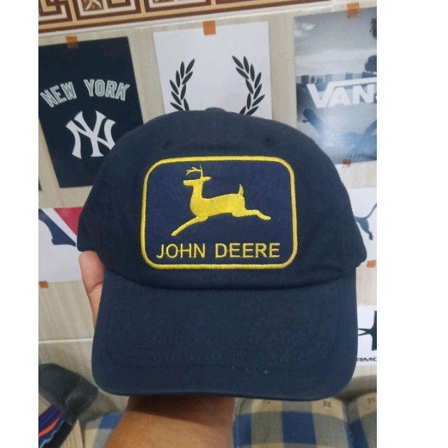 Topi caps jhon deree big logo block hat bordil