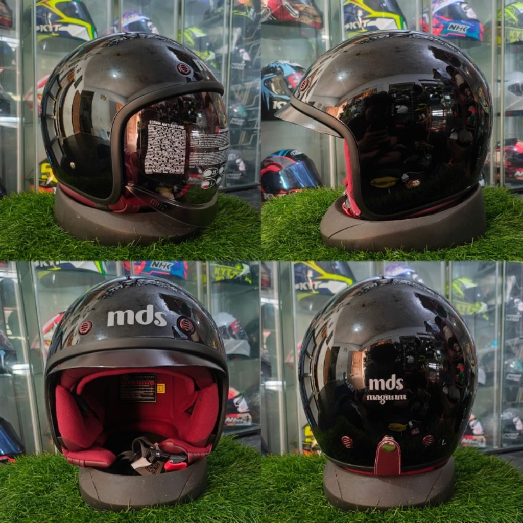 MDS MAGNUM SOLID BLACK GLOSSY ORIGINAL MDS