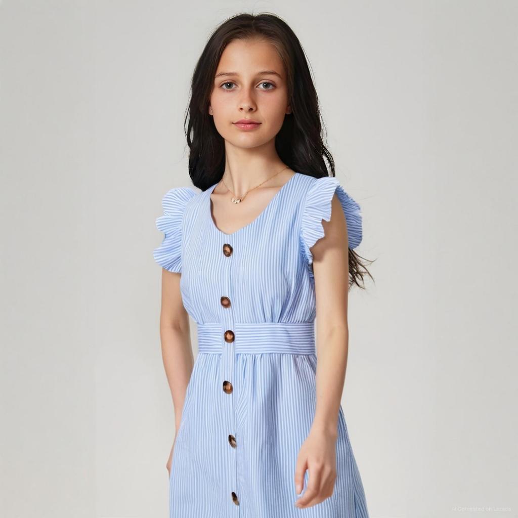 DRESS ANAK PEREMPUAN KOREA SHERLLEN/TERBARU/KOREA/BANGKOK/FASHION ANAK
