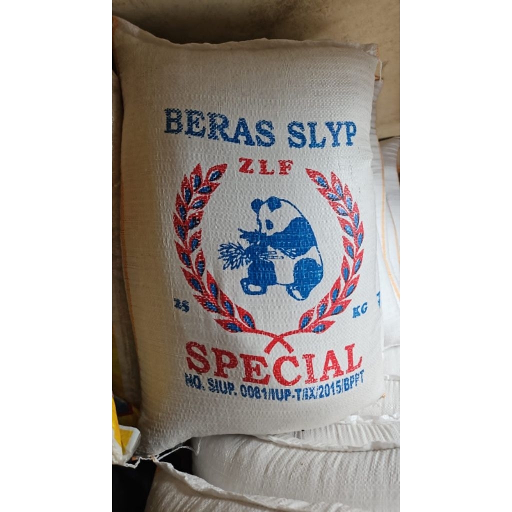 Beras 25 Kg Kepala Slyp ZLF CAP PANDA Special – Putih, pulen dan harum Kualitas Terjamin || (HARGA G