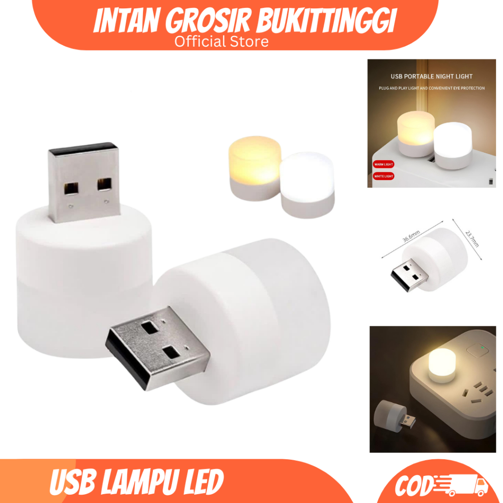 Lampu LED USB Portable – Lampu Belajar Mini Fleksibel Untuk Laptop & Powerbank