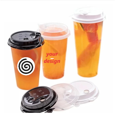 sablon Thinwall Cup Injection 400ml / Gelas Plastik Bahan PP  14 oz Tebal Cup PP Injection