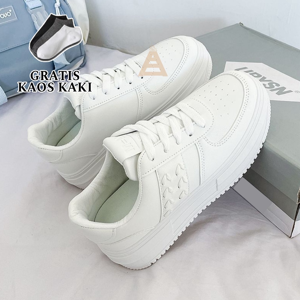 hi.bags Sepatu Sneakers Wanita KAEL Sepatu Casual Wanita Sport Full white