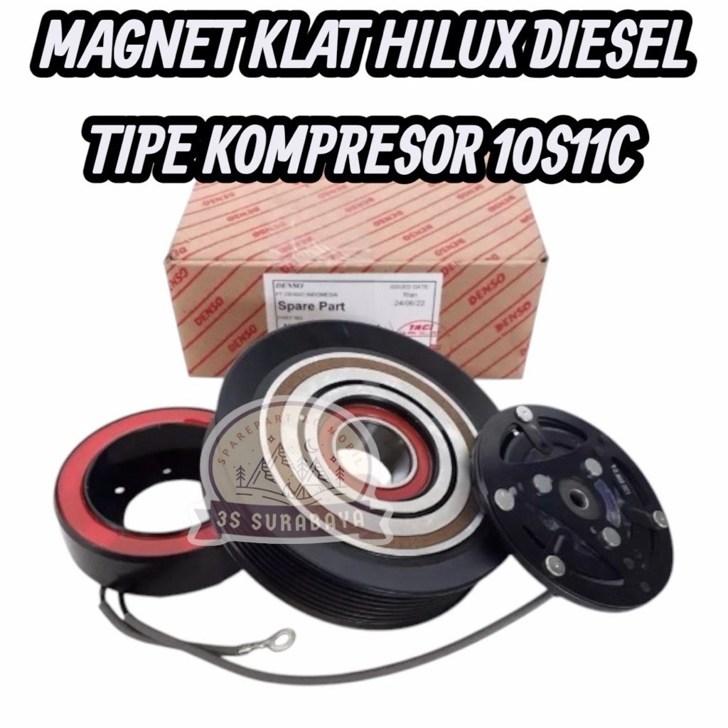 Magnet Magnit Clutch Clat Klat Pulley Pully Puly Puli Compressor Compresor Kompressor Kompresor AC M