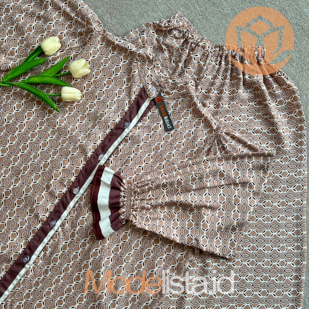 Kiyana Oneset  Bahan Rayon Setelan Celana Jumbo  LD 140 Kancing Depan Busui By Modelista ID